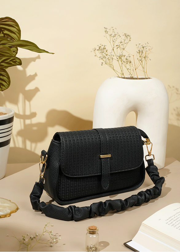 Alessia Black Shoulder Bag, Crossbody Bag