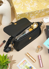 Alessia Black Shoulder Bag, Crossbody Bag