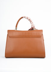 Belladira Croc-Textured Handbag