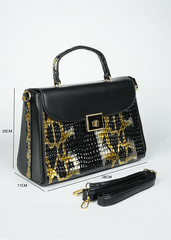 Frieda Black & Gold Handbag