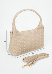 Greta Beige Hobo Bag