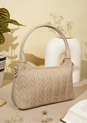 Greta Beige Hobo Bag