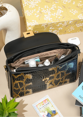 Frieda Black & Gold Handbag