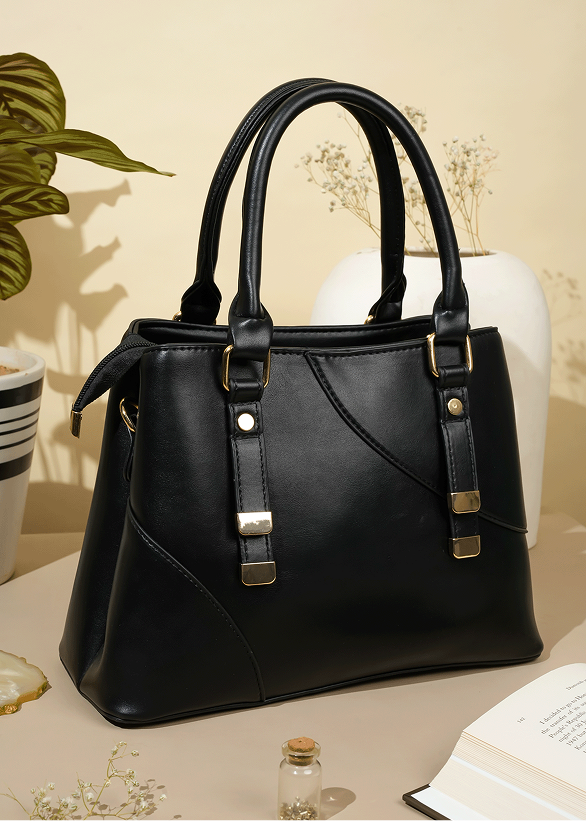 Emilia Black Handbag, Tote Bag