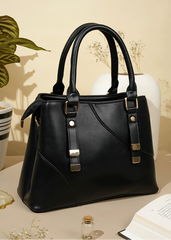 Emilia Black Handbag, Tote Bag