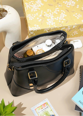 Emilia Black Handbag, Tote Bag