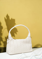Greta Beige Hobo Bag