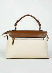 Elena Coffee & Ivory Handbag, Crossbody Bag