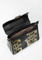 Frieda Black & Gold Handbag
