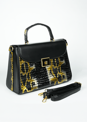 Frieda Black & Gold Handbag