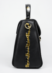 Frieda Black & Gold Handbag