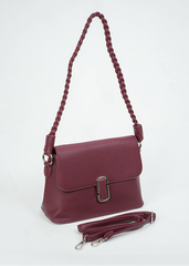 Bianca Burgundy Shoulder Bag