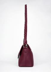 Bianca Burgundy Shoulder Bag