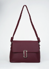Bianca Burgundy Shoulder Bag