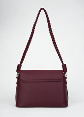 Bianca Burgundy Shoulder Bag