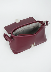 Bianca Burgundy Shoulder Bag