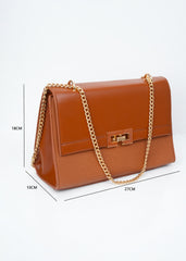 Clara Cognac Brown Sling Bag